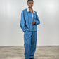 LA SUR-CHEMISE BLEU TOILE DE JOUY