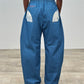 LE FUTAL DENIM BLEU TOILE DE JOUY