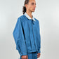 LA SUR-CHEMISE BLEU TOILE DE JOUY